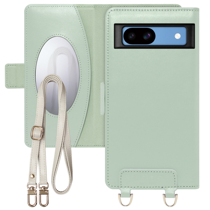 [ LOOF SWEET MIRROR Series ] Google Pixel 8a googlepixel8a Pixel8a ピクセル8a スマホケース  ショルダー付き手帳型スマホケース ミラー付き カードポケット 本革 [ Google Pixel 8a ]