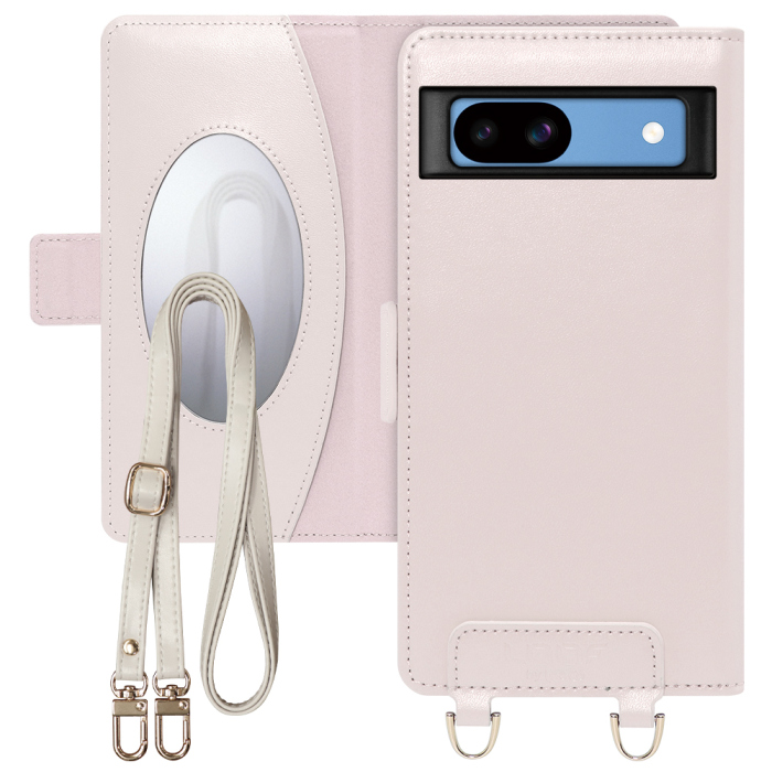 [ LOOF SWEET MIRROR Series ] Google Pixel 8a googlepixel8a Pixel8a ピクセル8a スマホケース  ショルダー付き手帳型スマホケース ミラー付き カードポケット 本革 [ Google Pixel 8a ]
