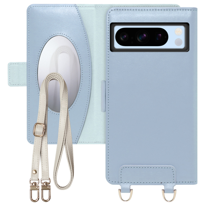 [ LOOF SWEET MIRROR Series ] Google pixel 8 Pro googlepixel8pro Pixel8 8Pro プロ ピクセル8Pro スマホケース  ショルダー付き手帳型スマホケース ミラー付き カードポケット 本革 [ Google Pixel 8 Pro ]