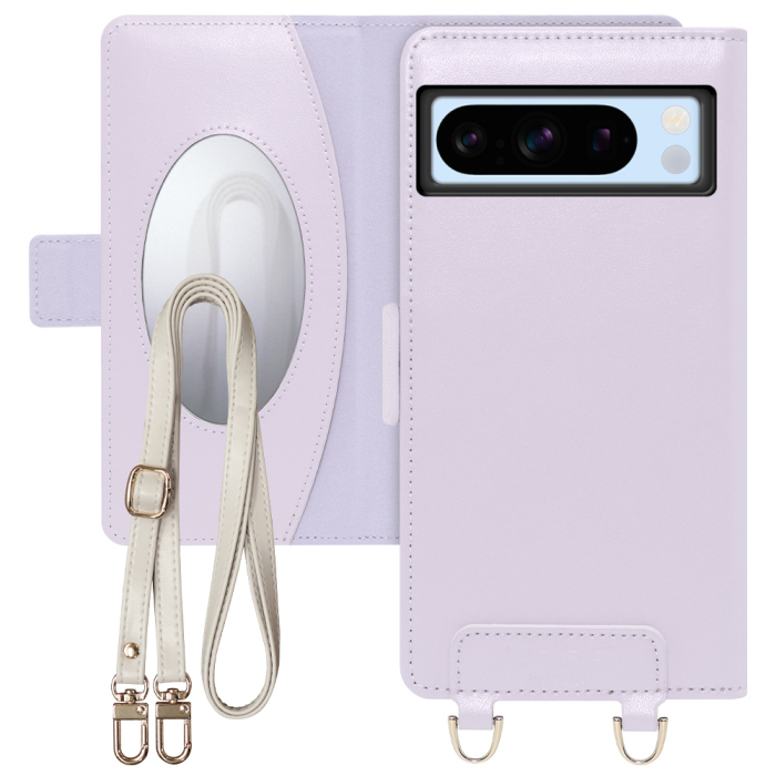 [ LOOF SWEET MIRROR Series ] Google pixel 8 Pro googlepixel8pro Pixel8 8Pro プロ ピクセル8Pro スマホケース  ショルダー付き手帳型スマホケース ミラー付き カードポケット 本革 [ Google Pixel 8 Pro ]