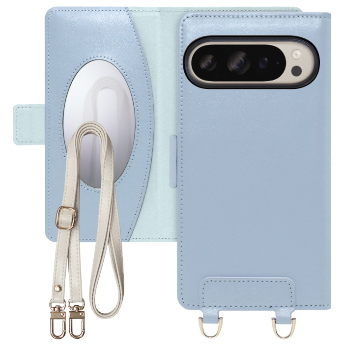 [ LOOF SWEET MIRROR Series ] Google Pixel 9 / 9 Pro Google Pixel9 Pixel9pro ピクセル9 ピクセル9プロ スマホケース  ショルダー付き手帳型スマホケース ミラー付き カードポケット 本革 [ Google Pixel 9 / 9 Pro ]