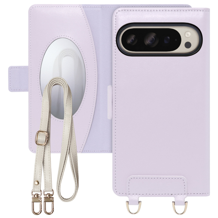 [ LOOF SWEET MIRROR Series ] Google Pixel 9 / 9 Pro Google Pixel9 Pixel9pro ピクセル9 ピクセル9プロ スマホケース  ショルダー付き手帳型スマホケース ミラー付き カードポケット 本革 [ Google Pixel 9 / 9 Pro ]