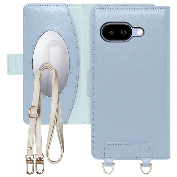 [ LOOF SWEET MIRROR Series ] Google Pixel 9a Google Pixel9a ピクセル9a スマホケース  ショルダー付き手帳型スマホケース ミラー付き カードポケット 本革 [ Google Pixel 9a ]