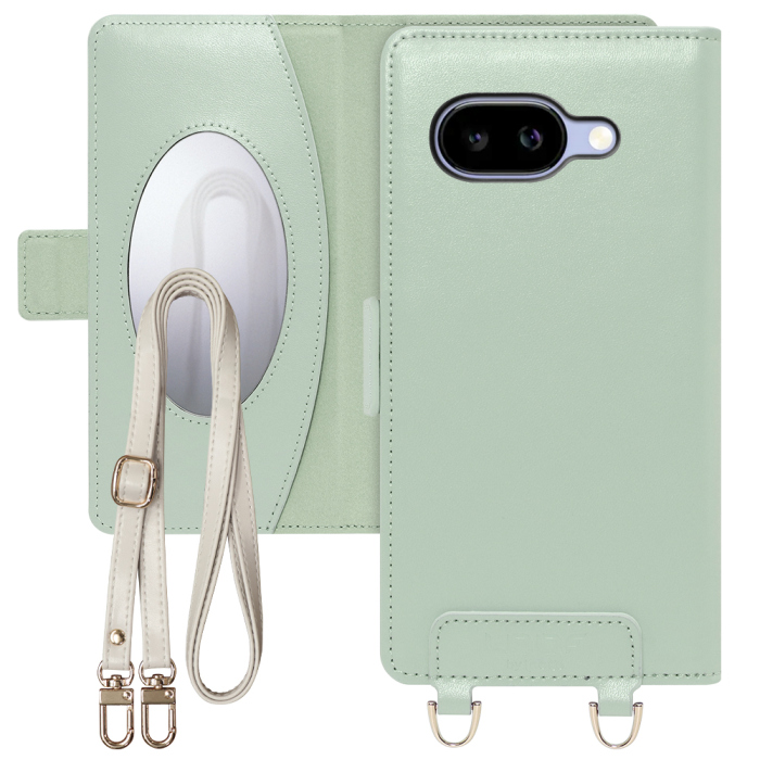 [ LOOF SWEET MIRROR Series ] Google Pixel 9a Google Pixel9a ピクセル9a スマホケース  ショルダー付き手帳型スマホケース ミラー付き カードポケット 本革 [ Google Pixel 9a ]