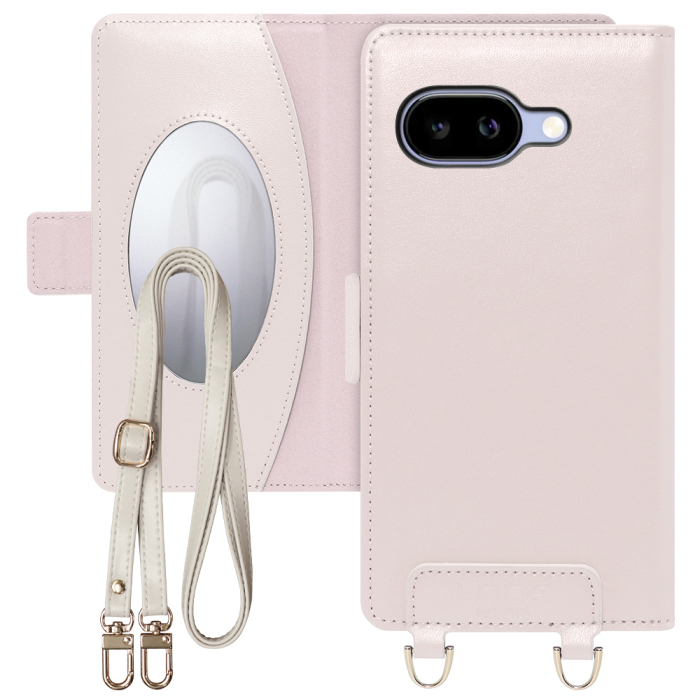 [ LOOF SWEET MIRROR Series ] Google Pixel 9a Google Pixel9a ピクセル9a スマホケース  ショルダー付き手帳型スマホケース ミラー付き カードポケット 本革 [ Google Pixel 9a ]