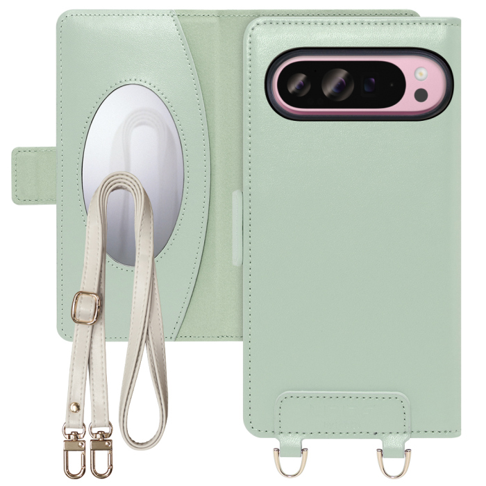 [ LOOF SWEET MIRROR Series ] Google Pixel 9 Pro XL Google Pixel9proxl ピクセル9プロXL スマホケース  ショルダー付き手帳型スマホケース ミラー付き カードポケット 本革 [ Google Pixel 9 Pro XL ]