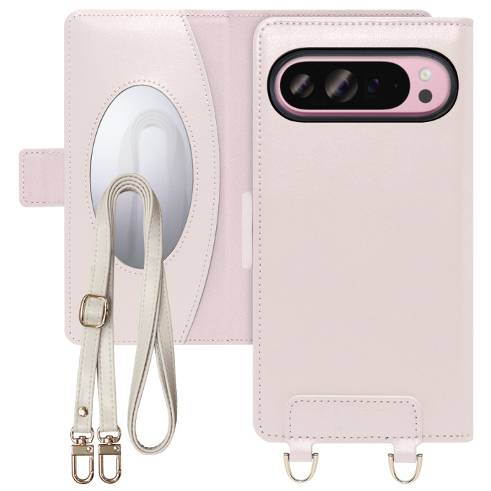 [ LOOF SWEET MIRROR Series ] Google Pixel 9 Pro XL Google Pixel9proxl ピクセル9プロXL スマホケース  ショルダー付き手帳型スマホケース ミラー付き カードポケット 本革 [ Google Pixel 9 Pro XL ]