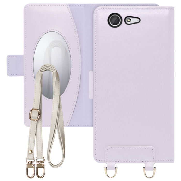 [ LOOF SWEET MIRROR Series ] arrows M04 / M04 PREMIUM arrowsm04 プレミアム アローズ FUJITSU FCNT スマホケース  ショルダー付き手帳型スマホケース ミラー付き カードポケット 本革 [ arrows M04 / M04 PREMIUM ]