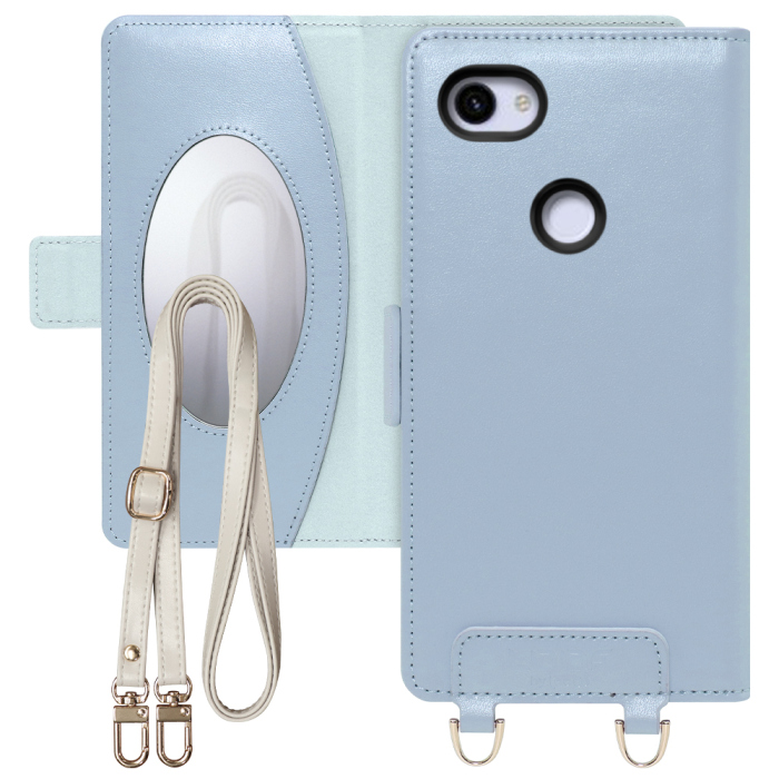 [ LOOF SWEET MIRROR Series ] Google Pixel 3 XL pixel3xl ピクセル3XL スマホケース  ショルダー付き手帳型スマホケース ミラー付き カードポケット 本革 [ Google Pixel 3 XL ]