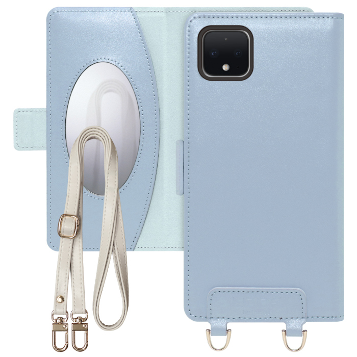[ LOOF SWEET MIRROR Series ] Google Pixel 4 XL googlepixel pixel4xl ピクセル4XL スマホケース  ショルダー付き手帳型スマホケース ミラー付き カードポケット 本革 [ Google Pixel 4 XL ]