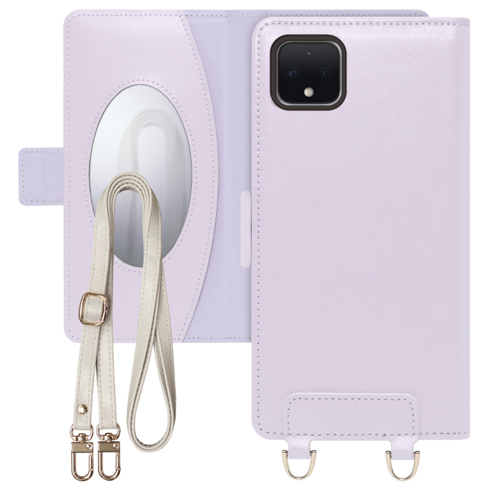 [ LOOF SWEET MIRROR Series ] Google Pixel 4 XL googlepixel pixel4xl ピクセル4XL スマホケース  ショルダー付き手帳型スマホケース ミラー付き カードポケット 本革 [ Google Pixel 4 XL ]