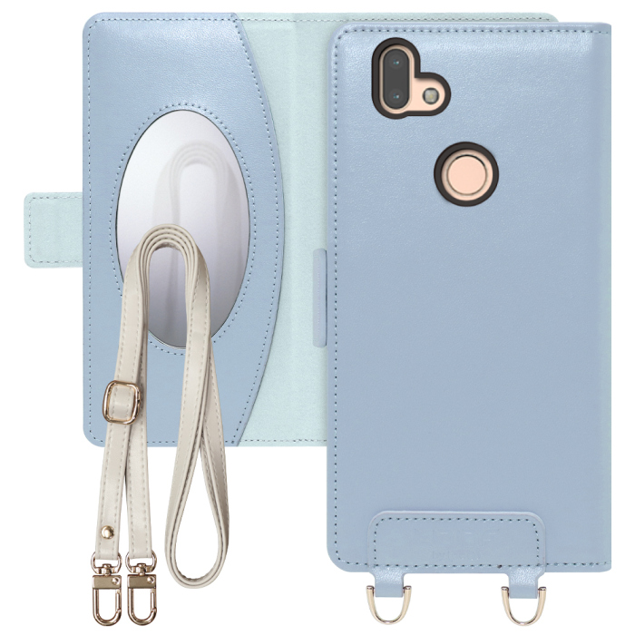 [ LOOF SWEET MIRROR Series ] arrows RX / M05 arrowsrx arrowsm05 アローズ FUJITSU FCNT スマホケース  ショルダー付き手帳型スマホケース ミラー付き カードポケット 本革 [ arrows RX / M05 ]