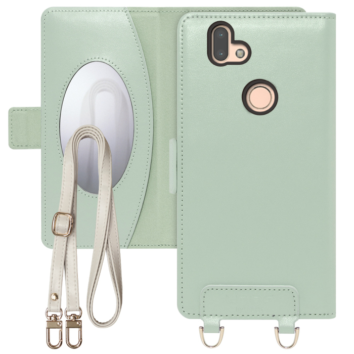 [ LOOF SWEET MIRROR Series ] arrows RX / M05 arrowsrx arrowsm05 アローズ FUJITSU FCNT スマホケース  ショルダー付き手帳型スマホケース ミラー付き カードポケット 本革 [ arrows RX / M05 ]