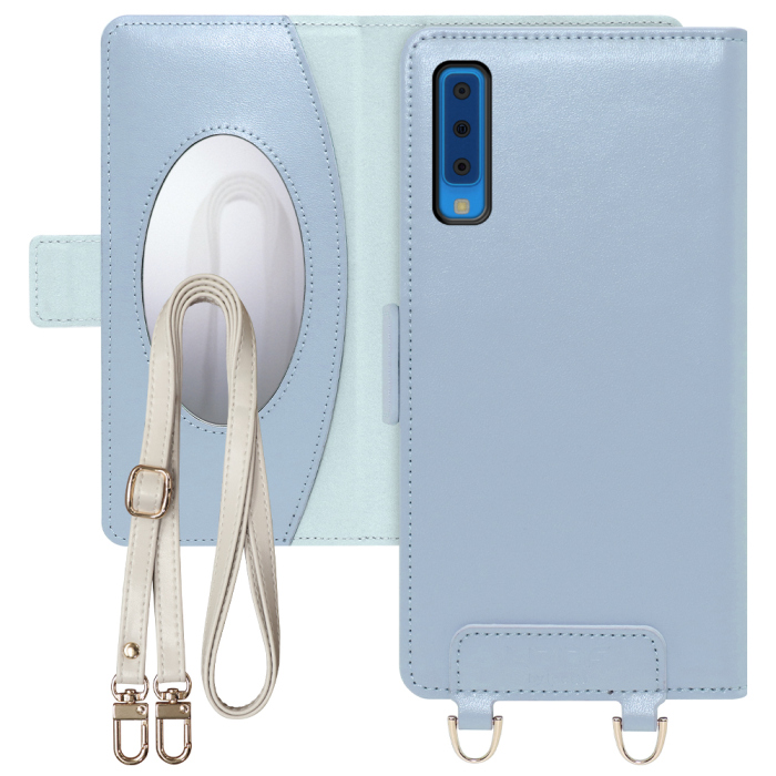 [ LOOF SWEET MIRROR Series ] Galaxy A7 SM-A750C galaxya7 スマホケース  ショルダー付き手帳型スマホケース ミラー付き カードポケット 本革 [ Galaxy A7 ]