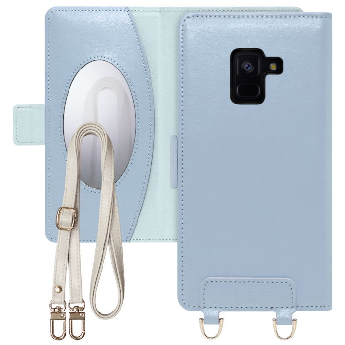 [ LOOF SWEET MIRROR Series ] Galaxy Feel2 SC-02L feel 2 フィール2 スマホケース  ショルダー付き手帳型スマホケース ミラー付き カードポケット 本革 [ Galaxy Feel2 ]