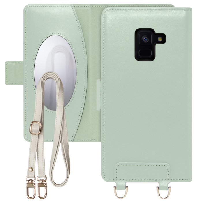 [ LOOF SWEET MIRROR Series ] Galaxy Feel2 SC-02L feel 2 フィール2 スマホケース  ショルダー付き手帳型スマホケース ミラー付き カードポケット 本革 [ Galaxy Feel2 ]