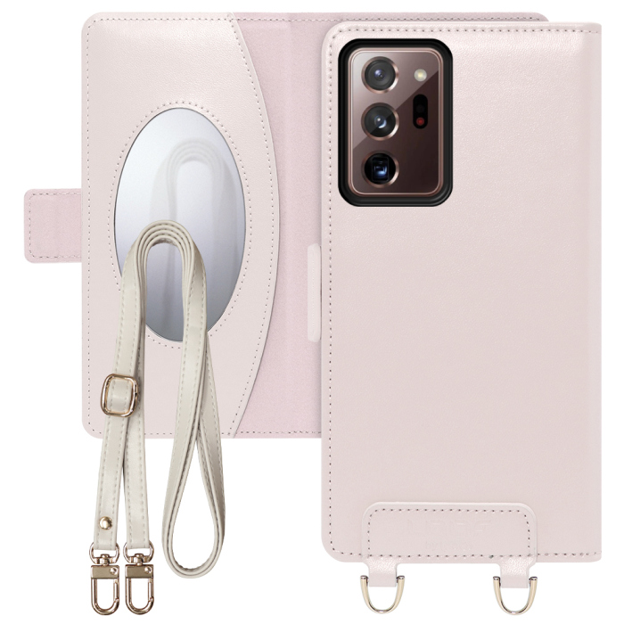 [ LOOF SWEET MIRROR Series ] Galaxy Note 20 Ultra 5G note20ultra5g note20 スマホケース  ショルダー付き手帳型スマホケース ミラー付き カードポケット 本革 [ Galaxy Note20 Ultra ]