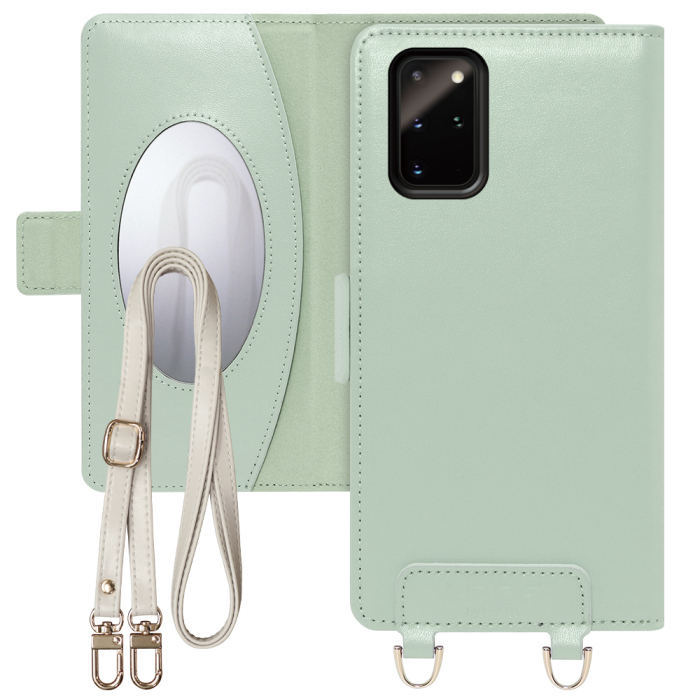 [ LOOF SWEET MIRROR Series ] Galaxy S20+ 5G SC-52A / SCG02 s20plus S20 plus s20プラス s20+5g s20plus5g スマホケース  ショルダー付き手帳型スマホケース ミラー付き カードポケット 本革 [ Galaxy S20+ 5G ]