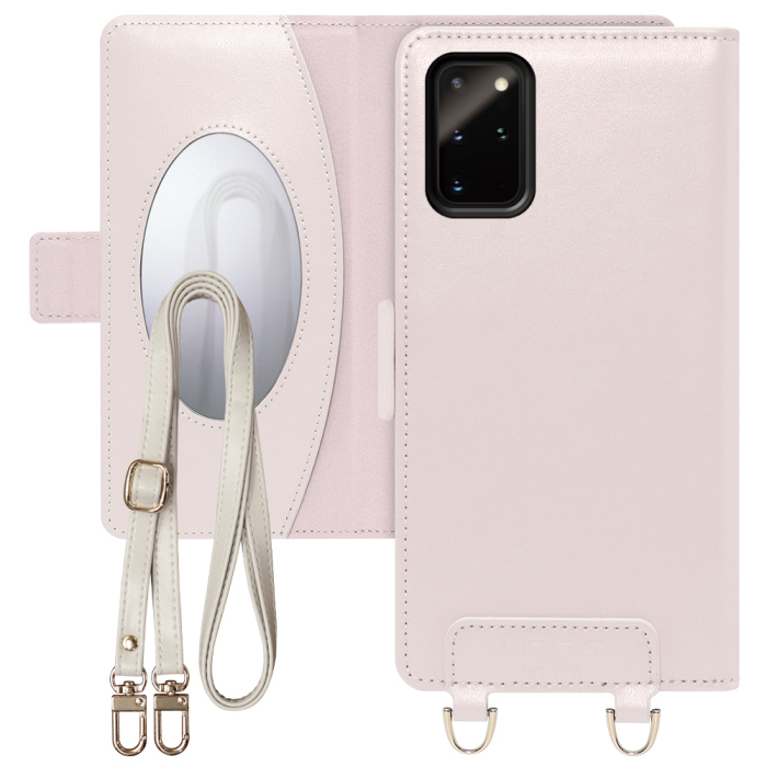 [ LOOF SWEET MIRROR Series ] Galaxy S20+ 5G SC-52A / SCG02 s20plus S20 plus s20プラス s20+5g s20plus5g スマホケース  ショルダー付き手帳型スマホケース ミラー付き カードポケット 本革 [ Galaxy S20+ 5G ]