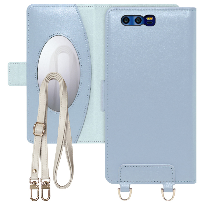[ LOOF SWEET MIRROR Series ] HUAWEI honor9 STF-L09 honor 9 スマホケース  ショルダー付き手帳型スマホケース ミラー付き カードポケット 本革 [ HUAWEI honor9 ]