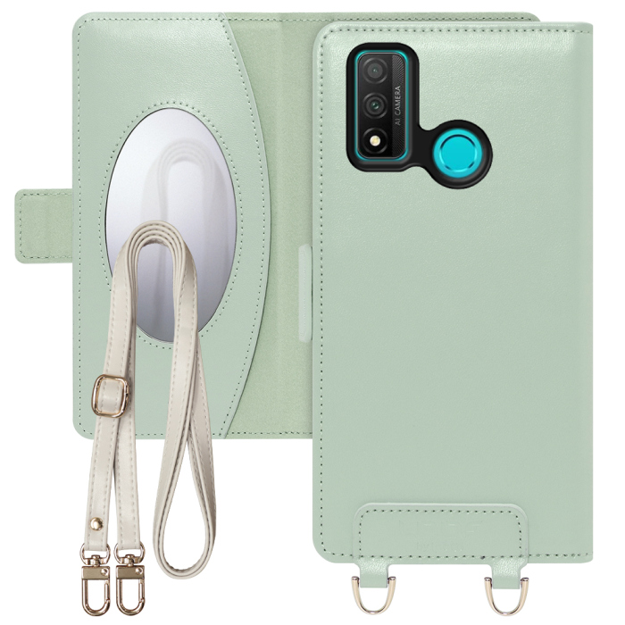 [ LOOF SWEET MIRROR Series ] HUAWEI nova lite 3+ novalite3plus novalite 3 plus 3plus スマホケース  ショルダー付き手帳型スマホケース ミラー付き カードポケット 本革 [ HUAWEI nova lite 3+ ]