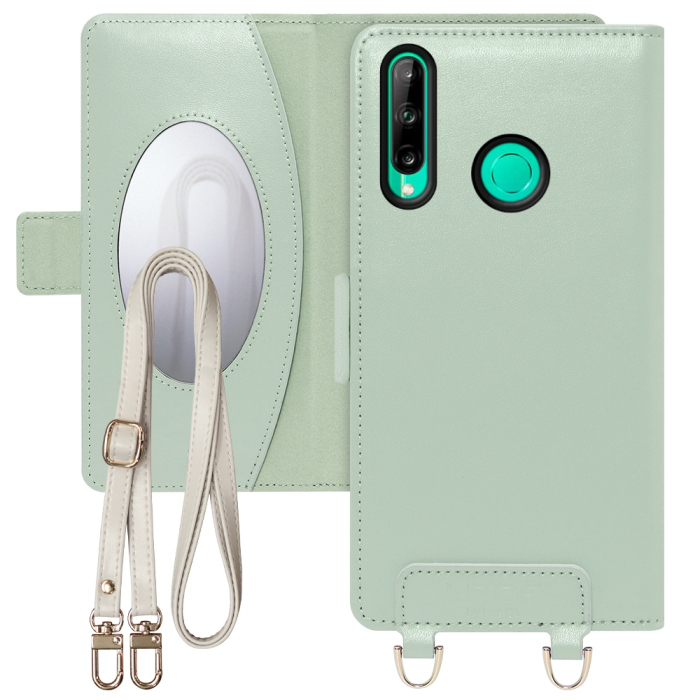 [ LOOF SWEET MIRROR Series ] HUAWEI P40 lite E p40litee p40lite litee スマホケース  ショルダー付き手帳型スマホケース ミラー付き カードポケット 本革 [ HUAWEI P40 lite E ]