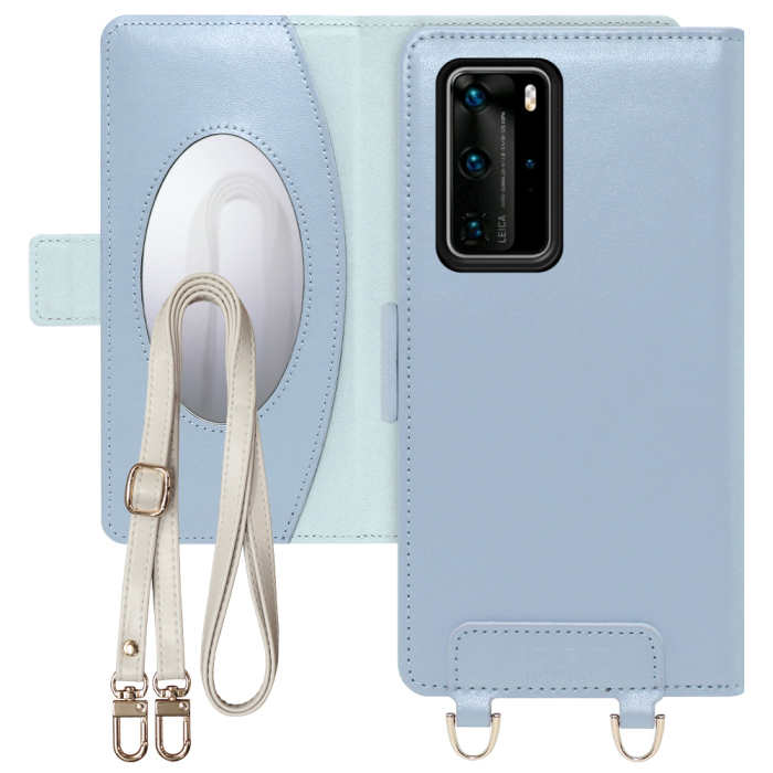 [ LOOF SWEET MIRROR Series ] HUAWEI P40 Pro 5G p40pro5g p40pro プロ スマホケース  ショルダー付き手帳型スマホケース ミラー付き カードポケット 本革 [ HUAWEI P40 Pro 5G ]