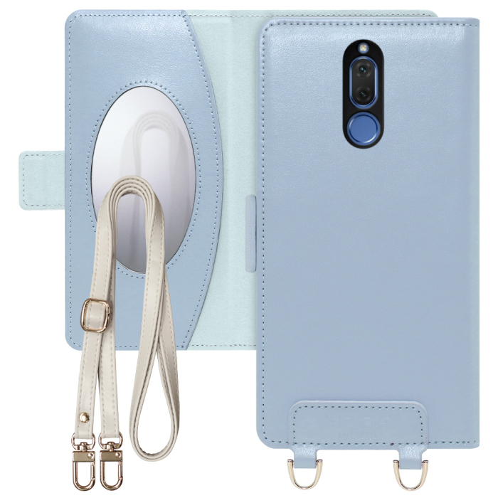[ LOOF SWEET MIRROR Series ] HUAWEI Mate 10 lite RNE-L25 mate10lite mate 10lite mate10 lite スマホケース  ショルダー付き手帳型スマホケース ミラー付き カードポケット 本革 [ HUAWEI Mate 10 lite ]