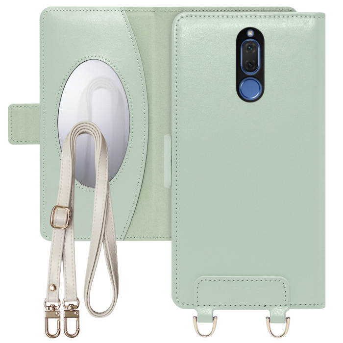 [ LOOF SWEET MIRROR Series ] HUAWEI Mate 10 lite RNE-L25 mate10lite mate 10lite mate10 lite スマホケース  ショルダー付き手帳型スマホケース ミラー付き カードポケット 本革 [ HUAWEI Mate 10 lite ]