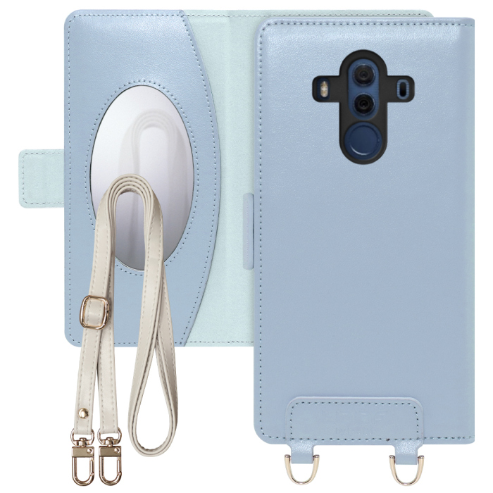 [ LOOF SWEET MIRROR Series ] HUAWEI Mate 10 Pro 703HW / BLA-L29 mate10pro mate 10pro mate10 pro スマホケース  ショルダー付き手帳型スマホケース ミラー付き カードポケット 本革 [ HUAWEI Mate 10 Pro ]