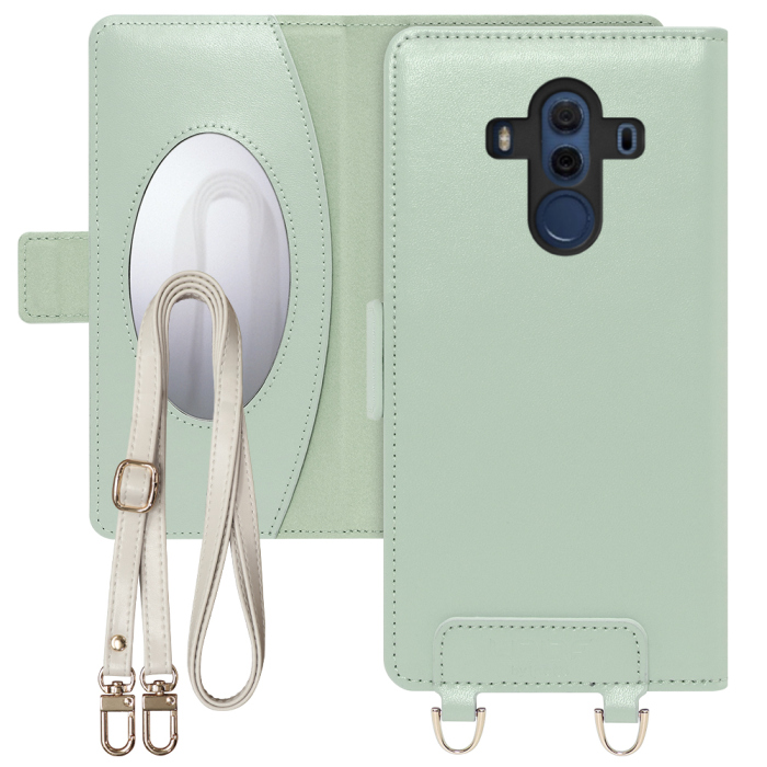 [ LOOF SWEET MIRROR Series ] HUAWEI Mate 10 Pro 703HW / BLA-L29 mate10pro mate 10pro mate10 pro スマホケース  ショルダー付き手帳型スマホケース ミラー付き カードポケット 本革 [ HUAWEI Mate 10 Pro ]