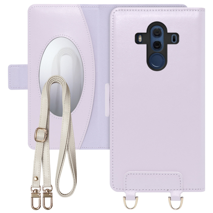 [ LOOF SWEET MIRROR Series ] HUAWEI Mate 10 Pro 703HW / BLA-L29 mate10pro mate 10pro mate10 pro スマホケース  ショルダー付き手帳型スマホケース ミラー付き カードポケット 本革 [ HUAWEI Mate 10 Pro ]