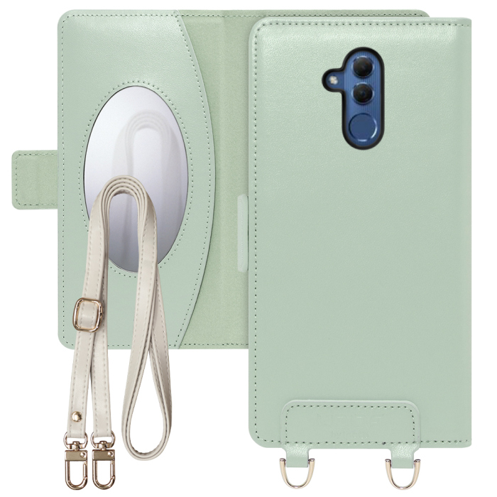 [ LOOF SWEET MIRROR Series ] HUAWEI Mate 20 lite SNE-LX2 mate20lite mate 20lite mate20 lite スマホケース  ショルダー付き手帳型スマホケース ミラー付き カードポケット 本革 [ HUAWEI Mate 20 lite ]