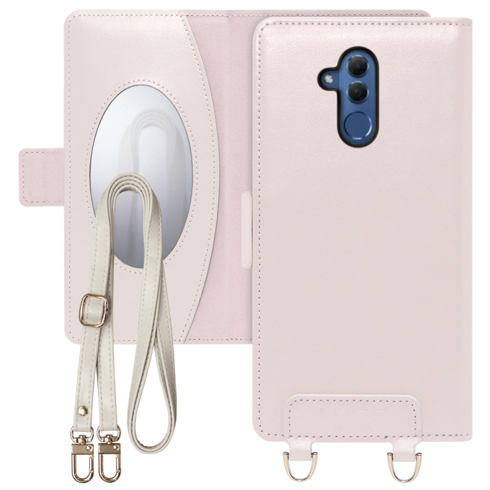 [ LOOF SWEET MIRROR Series ] HUAWEI Mate 20 lite SNE-LX2 mate20lite mate 20lite mate20 lite スマホケース  ショルダー付き手帳型スマホケース ミラー付き カードポケット 本革 [ HUAWEI Mate 20 lite ]