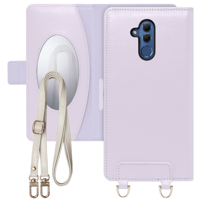 [ LOOF SWEET MIRROR Series ] HUAWEI Mate 20 lite SNE-LX2 mate20lite mate 20lite mate20 lite スマホケース  ショルダー付き手帳型スマホケース ミラー付き カードポケット 本革 [ HUAWEI Mate 20 lite ]