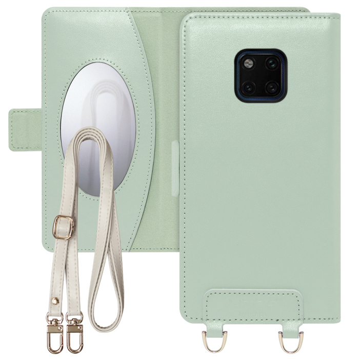[ LOOF SWEET MIRROR Series ] HUAWEI Mate 20 Pro LYA-L29 mate20pro mate 20pro mate20 pro スマホケース  ショルダー付き手帳型スマホケース ミラー付き カードポケット 本革 [ HUAWEI Mate 20 Pro ]