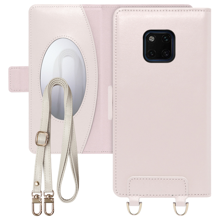 [ LOOF SWEET MIRROR Series ] HUAWEI Mate 20 Pro LYA-L29 mate20pro mate 20pro mate20 pro スマホケース  ショルダー付き手帳型スマホケース ミラー付き カードポケット 本革 [ HUAWEI Mate 20 Pro ]