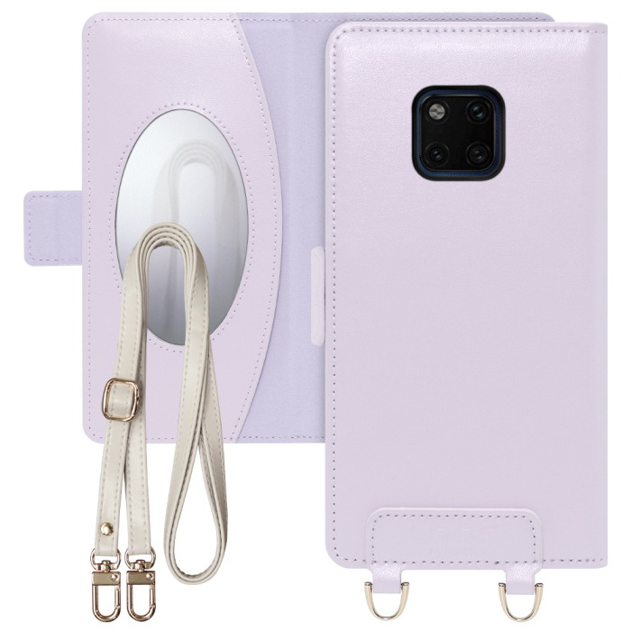 [ LOOF SWEET MIRROR Series ] HUAWEI Mate 20 Pro LYA-L29 mate20pro mate 20pro mate20 pro スマホケース  ショルダー付き手帳型スマホケース ミラー付き カードポケット 本革 [ HUAWEI Mate 20 Pro ]