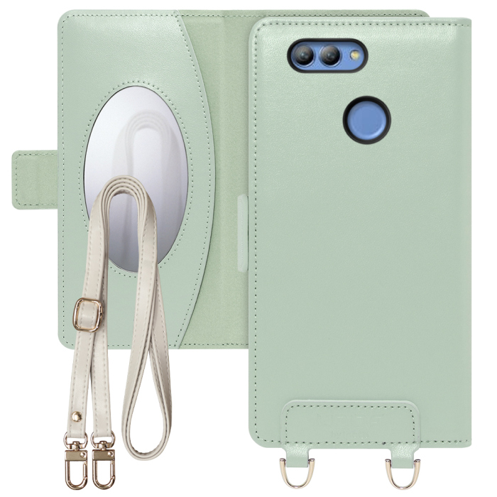[ LOOF SWEET MIRROR Series ] HUAWEI nova 2 HMV31 nova2 スマホケース  ショルダー付き手帳型スマホケース ミラー付き カードポケット 本革 [ HUAWEI nova 2 ]