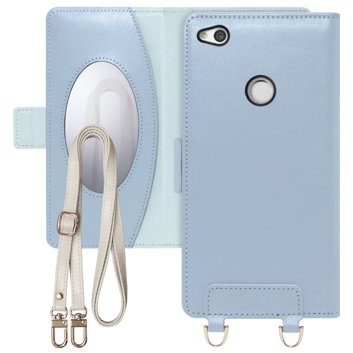 [ LOOF SWEET MIRROR Series ] HUAWEI nova lite PRA-LX2 novalite スマホケース  ショルダー付き手帳型スマホケース ミラー付き カードポケット 本革 [ HUAWEI nova lite ]