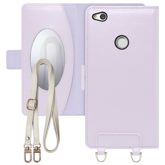 [ LOOF SWEET MIRROR Series ] HUAWEI nova lite PRA-LX2 novalite スマホケース  ショルダー付き手帳型スマホケース ミラー付き カードポケット 本革 [ HUAWEI nova lite ]