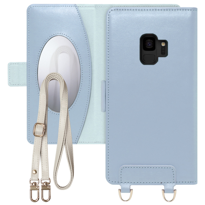 [ LOOF SWEET MIRROR Series ] Galaxy S9 SC-02K / SCV38 galaxys9 スマホケース  ショルダー付き手帳型スマホケース ミラー付き カードポケット 本革 [ Galaxy S9 ]
