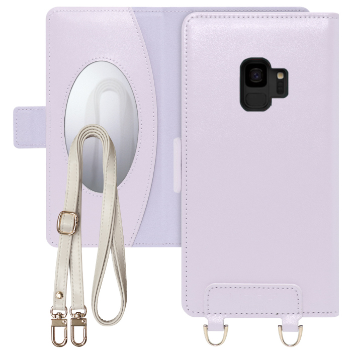 [ LOOF SWEET MIRROR Series ] Galaxy S9 SC-02K / SCV38 galaxys9 スマホケース  ショルダー付き手帳型スマホケース ミラー付き カードポケット 本革 [ Galaxy S9 ]