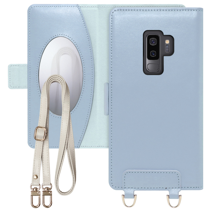 [ LOOF SWEET MIRROR Series ] Galaxy S9+ SC-03K / SCV39 s9plus s9 Plus スマホケース  ショルダー付き手帳型スマホケース ミラー付き カードポケット 本革 [ Galaxy S9+ ]