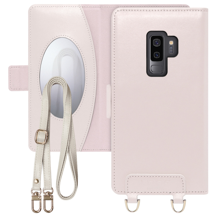 [ LOOF SWEET MIRROR Series ] Galaxy S9+ SC-03K / SCV39 s9plus s9 Plus スマホケース  ショルダー付き手帳型スマホケース ミラー付き カードポケット 本革 [ Galaxy S9+ ]