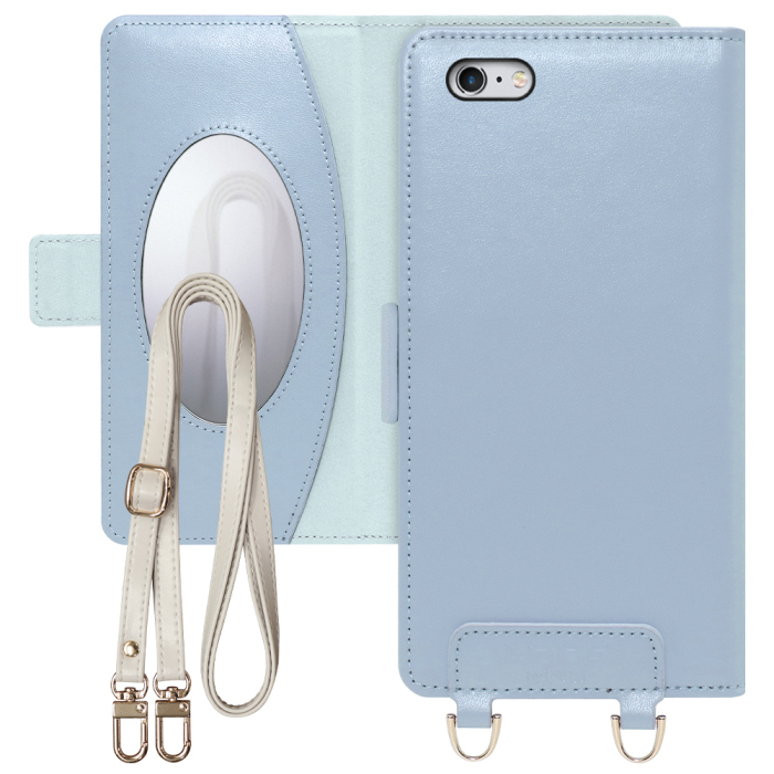 [ LOOF SWEET MIRROR Series ] iPhone 6 Plus / 6s Plus iphone6plus iphone6splus 6plus 6splus スマホケース  ショルダー付き手帳型スマホケース ミラー付き カードポケット 本革 [ iPhone 6 Plus / 6s Plus ]