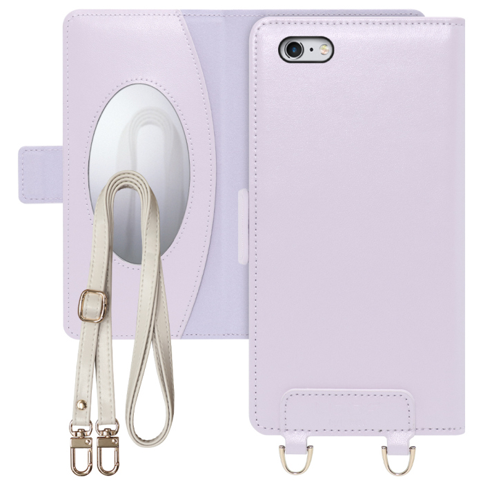 [ LOOF SWEET MIRROR Series ] iPhone 6 Plus / 6s Plus iphone6plus iphone6splus 6plus 6splus スマホケース  ショルダー付き手帳型スマホケース ミラー付き カードポケット 本革 [ iPhone 6 Plus / 6s Plus ]