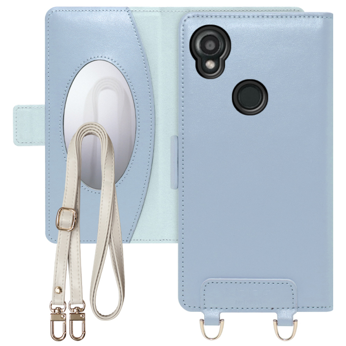 [ LOOF SWEET MIRROR Series ] KYOCERA DIGNO SX3 KYG02 dignosx3 ディグノ スマホケース  ショルダー付き手帳型スマホケース ミラー付き カードポケット 本革 [ DIGNO SX3 KYG02 ]