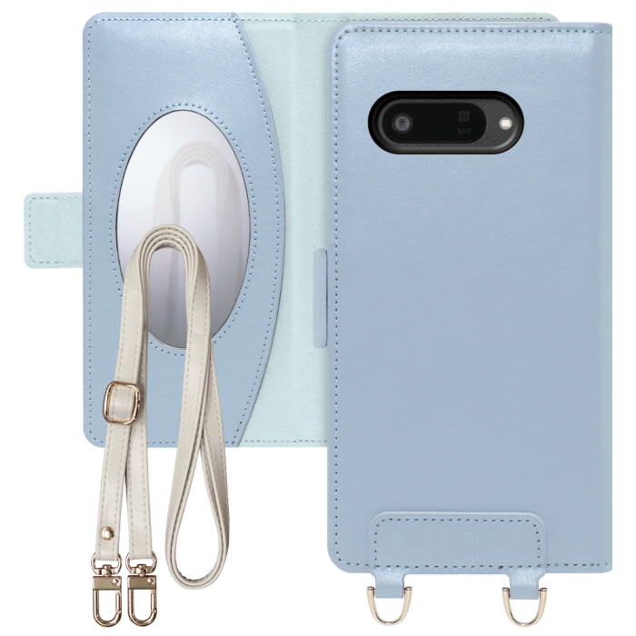 [ LOOF SWEET MIRROR Series ] DIGNO BX3 / BX3 Plus / BX3 カメラレス / SX4  Wi-Fi KC-S305K スマホケース  ショルダー付き手帳型スマホケース ミラー付き カードポケット 本革 [ DIGNO BX3 / BX3 Plus / BX3 カメラレス / SX4 ]