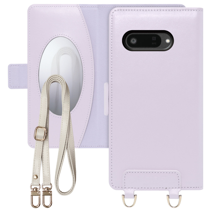 [ LOOF SWEET MIRROR Series ] DIGNO BX3 / BX3 Plus / BX3 カメラレス / SX4  Wi-Fi KC-S305K スマホケース  ショルダー付き手帳型スマホケース ミラー付き カードポケット 本革 [ DIGNO BX3 / BX3 Plus / BX3 カメラレス / SX4 ]